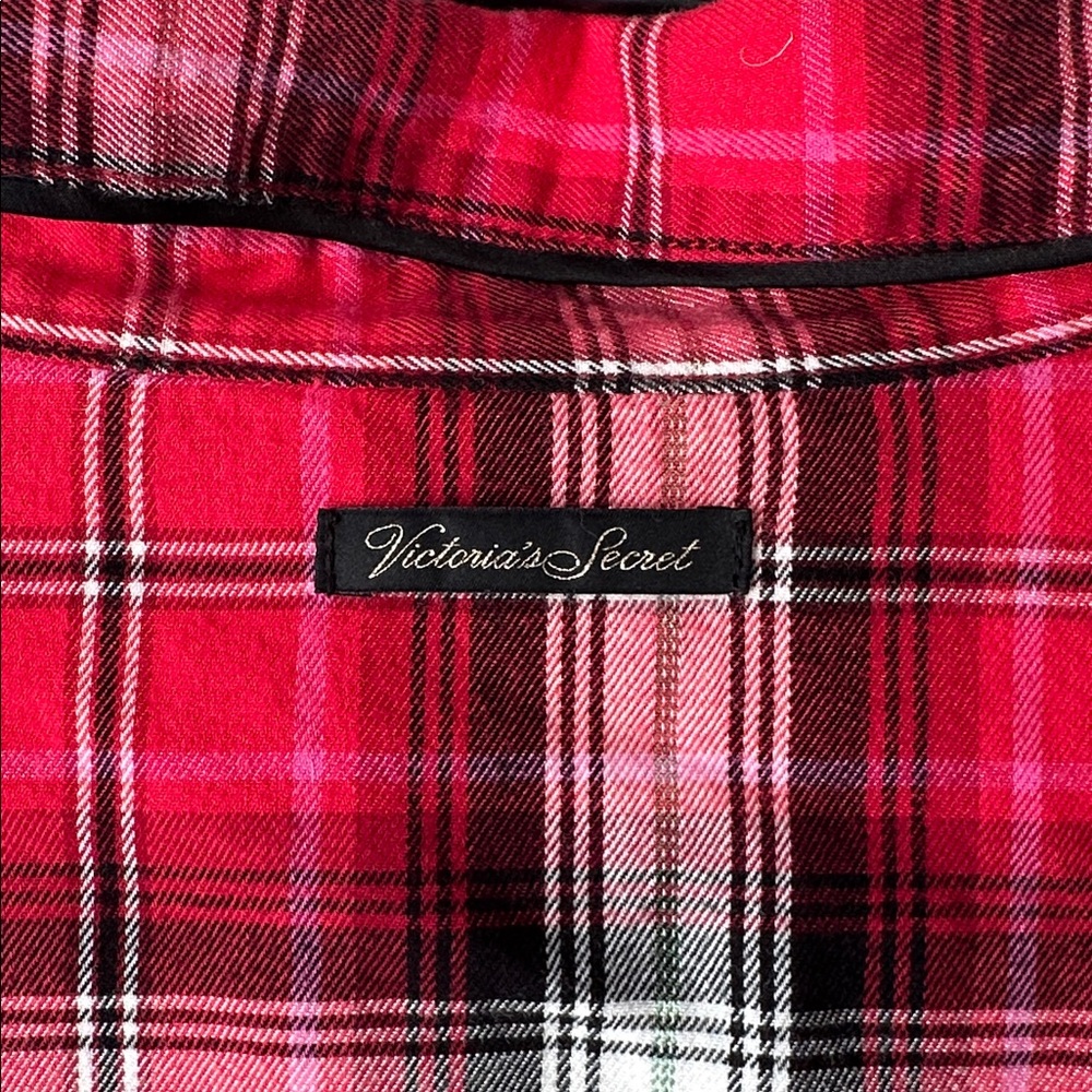 Victoria’s Secret Flannel Plaid Nightgown Sleep Shirt Size Large - Picture 6 of 6